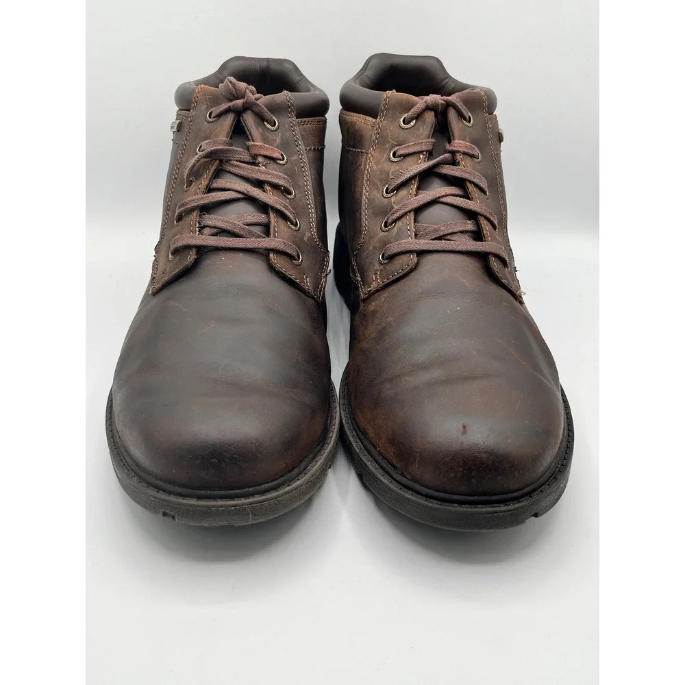 Rockport Storm Surge Men Sz 11M Brown Leather Waterproof Chukka Boots A13715